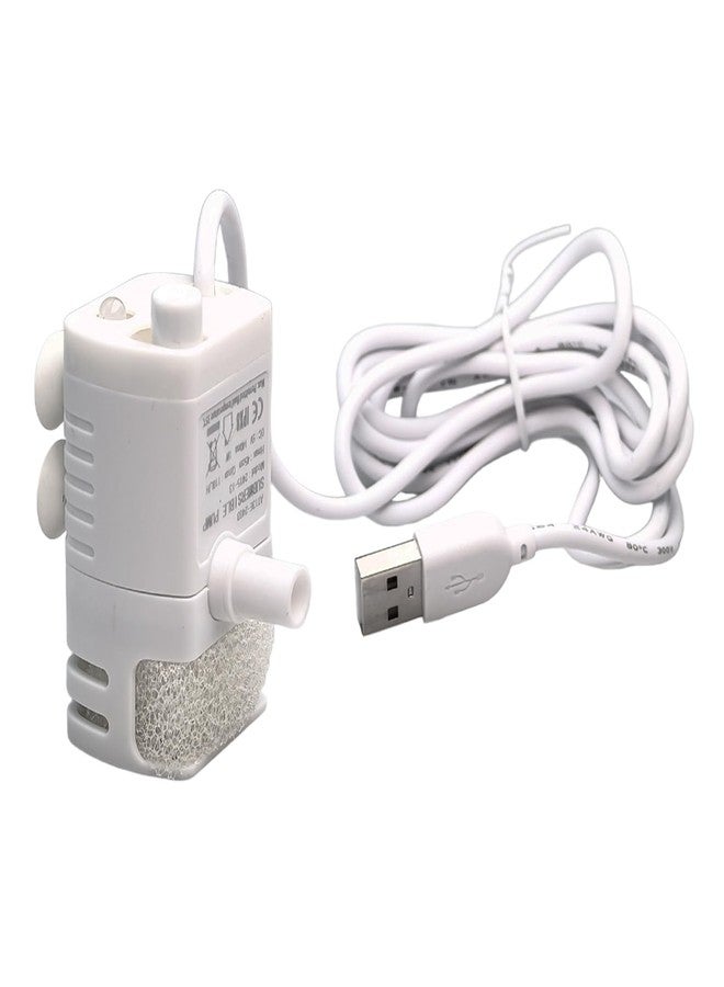 Flylin Pet Water Fountain Water Pump, DC 5V USB Water Pump with LED Light Brushless Pet Water Dispenser Pump - Image 1